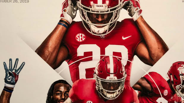 Najee Harris, Brian Robinson Jr., Arkansas game program, Oct. 26, 2019